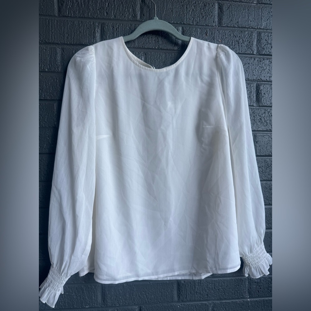J. Crew White Blouse